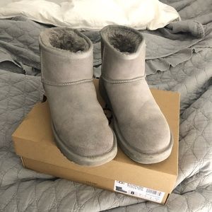 Snakeskin UGG booties